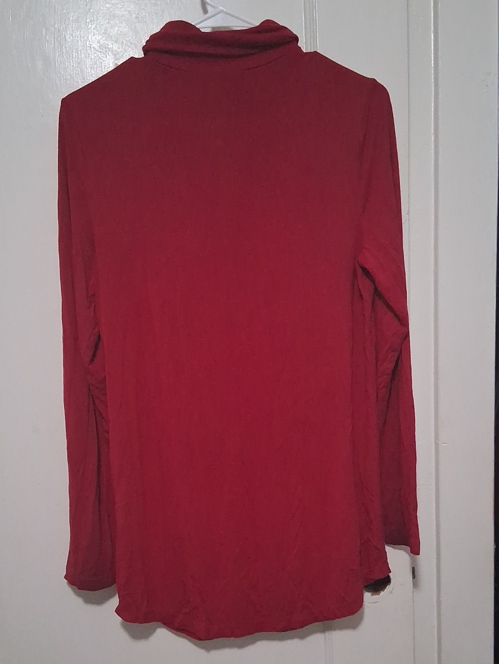 Belle by Kim Gravel Brick Red Long Sleeve Turtleneck
